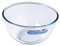 Pyrex Iconics Glass Mixing Bowl 3.1L Litre - 24(Dia)cm, Clear, Can be used for Heating Delicate Ingredients & Sauces - Microwave, Conventional Oven & Dishwasher Safe, P585