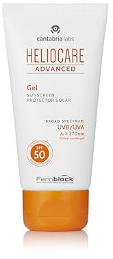 Heliocare Advanced Gel SPF 50 - Crema Solar Facial, Textura Gel, Ligera, Rápida Absorción, Antioxidante, Pieles Mixtas o Grasas, No Comedogénica, 50ml
