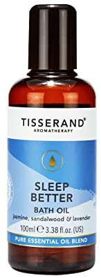 Tisserand - Sleep Better - Bath Oil - Lavender, Jasmine & Sandalwood Essential Oils - 100% Natural Pure Essential Oils - 100ml