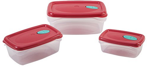 Bama Freska Set Contenitori per Alimenti, Multicolore, 22.5x15.5x9.5 cm, 3 unità