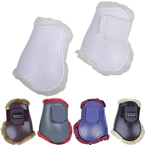 HKM Tappi per gambe posteriori a forma di orsacchiotto, campane per zoccoli, blu scuro/verde, taglia unica