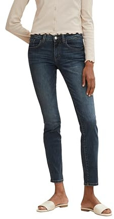 TOM TAILOR Damen Alexa Skinny Jeans, 10282 - Dark Stone Wash Denim,32/32