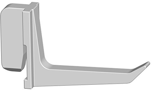 Element System Kunststoffhaken, 10 Stück für Werkzeuglochwand, Lochplattenwand, 4 cm und 7,5 cm, weiß