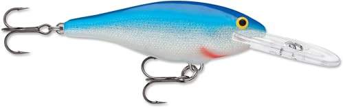 Rapala - Shad Rap Angelköder - Angelzubehör mit Balsa-Konstruktion - Süßwasser Spinnköder - Lauftiefe 2.4-4.5m - Fischköder 9cm, 15g - Hergestellt in Estland - Blue