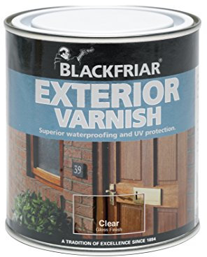 Blackfriar BKFEVG500 Exterior Varnish UV66 500 ml, Clear Gloss