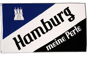 Flagge Fanflagge Hamburg Meine Perle 2-90 x 150 cm