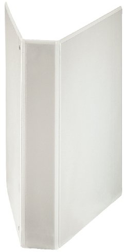 Leitz Ringbuch, mit Taschen, A4, PVC, 4 Ringe, 40 mm, weiss