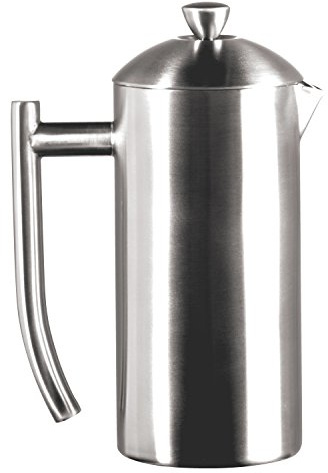 Frieling Double-Wall Stainless Steel Coffee Press - 17 oz - Insulated French Press Coffee Maker for Camping & Travel - Non Plastic Design