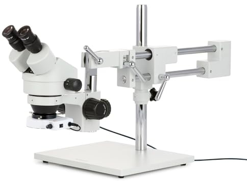 Microscope stéréo avec éclairage 80 LED Grossissement 7X-45X