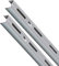 PRIOstahl Wandschienen Regalsystem Silber - 2 Stück Wandschiene 1-Reihig 1500mm Regal - Schwerlast Wandregal Aufbewahrung System für Garage Keller Werkstatt