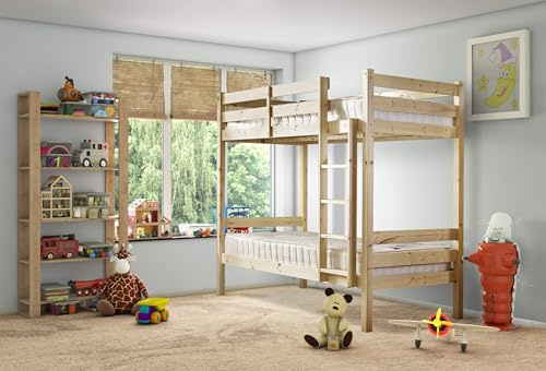 STRICTLY BEDS&BUNKS Everest Classic Bunk Bed, 4ft Double