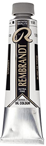 Rembrandt Oil Colour Tube 40 ml Blanc de titane (huile de carthame) 105 (01051052)