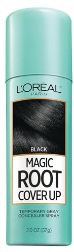 L'Oreal Paris Magic Root Cover Up Gray Concealer Spray Black 2 oz.(Packaging May Vary)