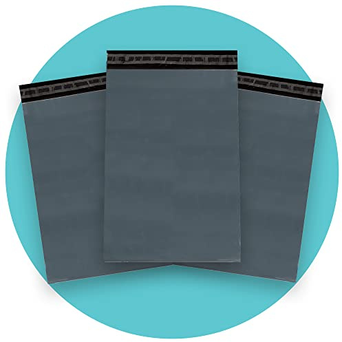 triplast 10 x 35,5 cm – Bolsa de plástico para envíos postales (500 unidades), color gris