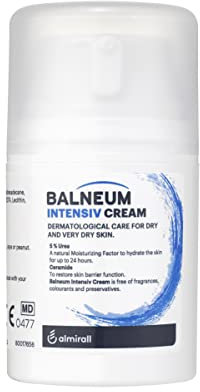 Balneum Intensiv Cream - Daily Moisturising Body Cream for Very Dry Skin and Dry Skin Conditions, Fragrance-Free & Preservative-Free Moisturiser, Intensive Hydration, 50g