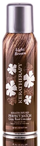 Spray correcteur de racines Perfect Match Châtain clair Keratherapy