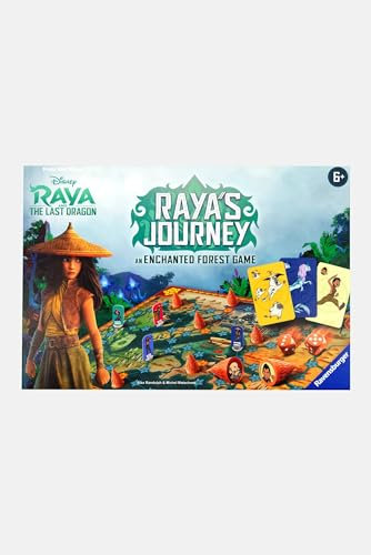 Ravensburger Disney Raya und der letzte Drache verzauberter Wald, Brettspiel für Kinder ab 6 Jahren – 2 bis 4 Spieler