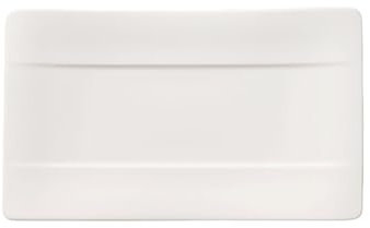 Villeroy & Boch 24cm x 14cm Sushi-Teller Modern Grace aus Premium Bone Porzellan in Uni-Weiß