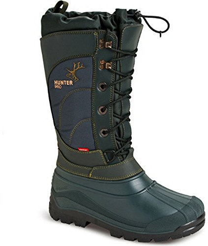 DEMAR Thermostiefel Jagdstiefel mit WOLLE gefüttert HUNTER PRO, Grün, 44 EU