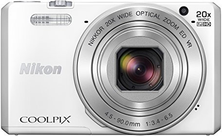 Nikon Coolpix S7000 Digitalkamera (16 Megapixel, 20-Fach Opt. Zoom, 7,6 cm (3 Zoll) LCD-Display, USB 2.0, bildstabilisiert) weiß