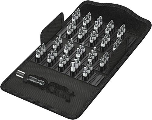 Wera Bit-Safe 61 Universal 2 Comprehensive Standard Bits and Holder Set in Pouch (for drill/drivers) 61 piece, 05057455001