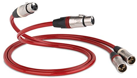 QED QE3280 Reference Evolution Audio-40 Kabel, 0.6m Rot