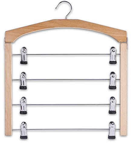 Zeller 17118 Gruccia Multipla per Gonne, Metallo, Beige, 43x2.5x39 cm