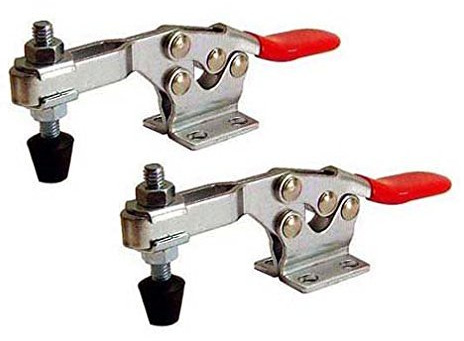 Set of 2 HH-225D Horizontal Handle Toggle Clamp, 500 Lbs Holding Capacity (Cross Referenced: 225-U)