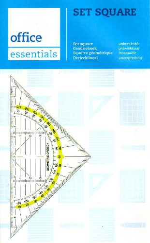 Geometri set fyrkantig triangellinjal obrytbar flexibel 16 cm
