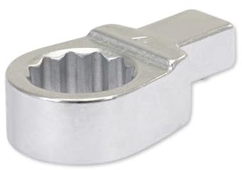 KS Tools Einsteck Ringschlüssel 9 x 12 mm 516.2319 I Verchromter Schraubenschlüssel, 12 Kant Profil I Steckschlüssel mit Stiftsicherung I 19 mm Schlüsselweite