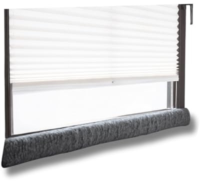 K. & N. Schurwolle 551 - Paraspifferi in lana vergine per finestre, 150 cm, colore: Antracite