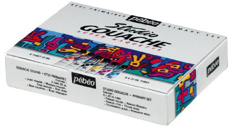 Pebeo Studio Gouache Primärfarbenset