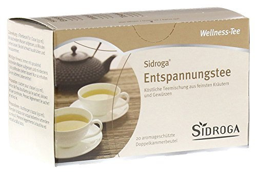 Sidroga Entspannungstee: Wohltuender Tee mit Kräutern und Gewürzen, 20 Filterbeutel mit je 1,75 g