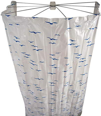 RIDDER Duschfaltkabine Ombrella Sylt Weiß-blau