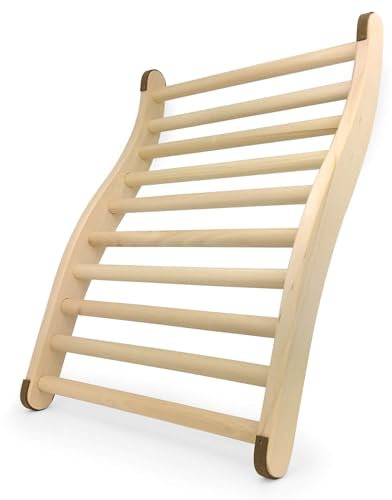 Gravidus ergonomische S-Form Sauna Rückenlehne - Ideal für entspannendes Saunaerlebnis - Sauna und Infrarotkabine Zubehör - Maße: ca. 51 x 38 x 6,5 cm