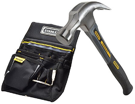 STANLEY 16OZ F/GLASS CLAW HAMMER GRY