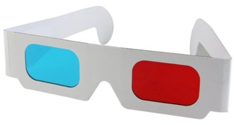 10x Lunette 3D 3 Dimensionnel Anaglyphe Rouge Bleu DVD