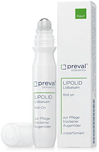 preval® LIPOLID Lidbalsam Roll-On | Sanfte Pflege für trockene Augenlider | 15 ml