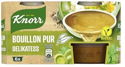 Knorr Bouillon Pur Delikatess mit würzigem Geschmack vegan 6x 28 g