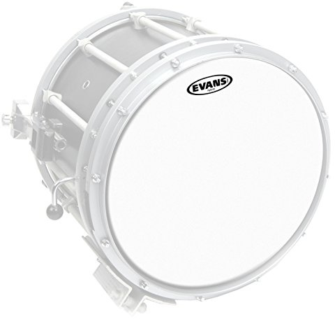 Evans Hybrid Drumhead - Hybrid Marching Snare Drum Head - For Sensitivity, Dynamic Range - Enhances Projection, Durability - White, 13 Inch