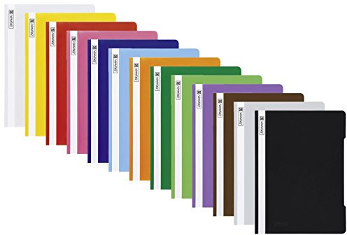 13 Schnellhefter Kunststoff Hefter aus PVC edel Brunnen in 13 Farben