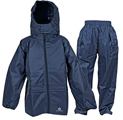 DRY KIDS jacket and trouser set navy blue 7/8yrs