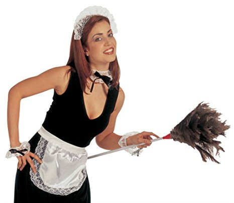 NET TOYS Costume Sexy Femme de Chambre Article de fête Serveuse servante Femme Chambre Demoiselle Femme de ménage Soubrette déguisement Set