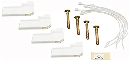 Ensemble de fixation dans cloisons creuses ou sèches pour coffret encastré - 4 griffes + colliers LEGRAND