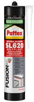 Pattex Sigillante Silicone SL620 Serramenti ed Edilizia, Sigillante Neutro a Basso Modulo, Resiste alle Muffe, agli Agenti Atmosferici, ad Acidi e Basi Diluiti, ai Raggi UV, Cartuccia da 300ml