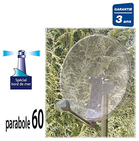 SEDEA Parabole Satellite 60 Transparente+ LNB 1 TV