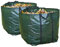 2x Heavy Duty Garden Waste Bags – Extra Large 500L Reusable Waterproof Sacks for Grass, Leaves, Rubbish, Branches – Strong Handles – by Speedwellstar