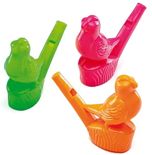 Baker Ross EF784 Warbling Waterbird Whistles (Pack of 8) for Kids Christmas Stocking Fillers and Gift Ideas