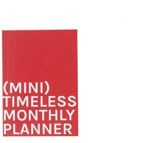 OCTÀGON DESIGN | Mini Timeless Monthly Planner | Planificador Mes Vista Perpetuo. Sin fechas | 14 meses | Tapa blanda | Tamaño similar A6