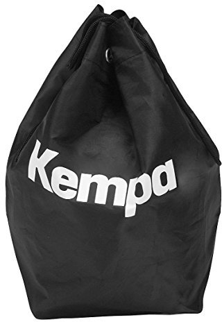 Kempa Balltasche/Ballsack/ Balltasche/ für Handball Volleyball Fußball, 35 x 15 x 48 cm - hergestellt aus Mesh-Gewebe, Schwarz